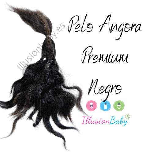 Premium Angora Mohair: Black
