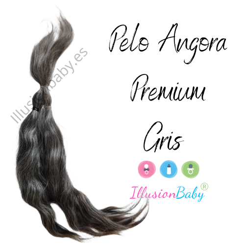 Premium Angora Mohair: Gray