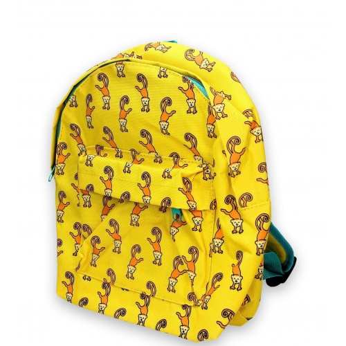 Mochila Infantil Estampado Monitos Divertidos | Amarillo...