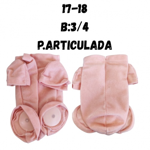 Cuerpo de Tela para Muñecos Reborn de 17-18 Pulgadas...