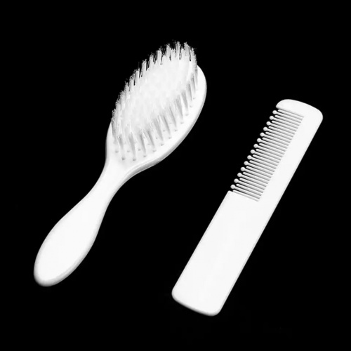 Comb and White Baby Brush