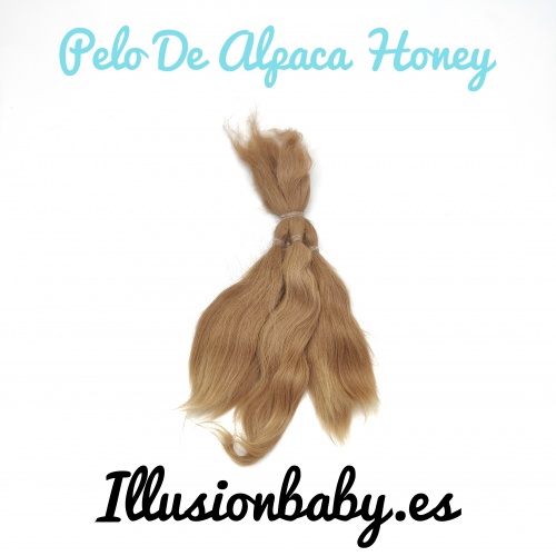 Pelo de Alpaca Castaño claro rubio para Reborn