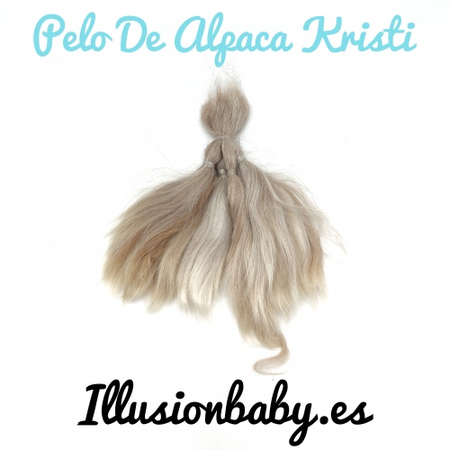 Alpaca Kristi brown-blond hair for reborn