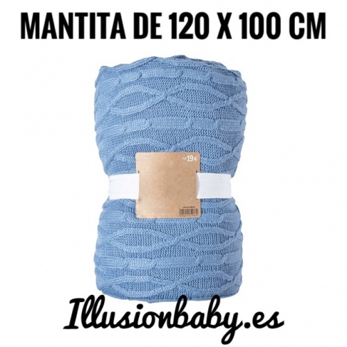 Blue baby blanket