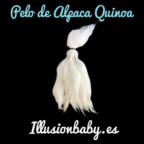 White Quinoa Alpaca Hair for Reborn kit