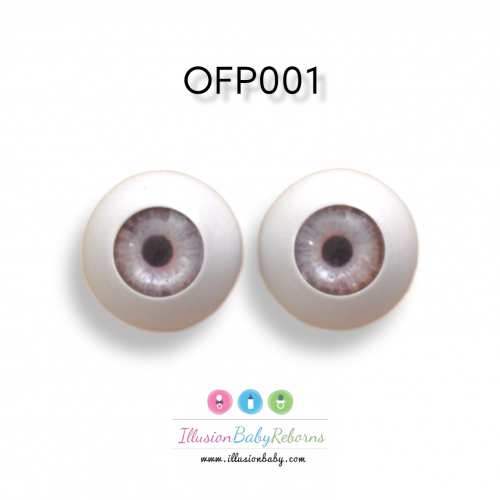 Ojos Grises acrílicos fabricación propia OFP001
