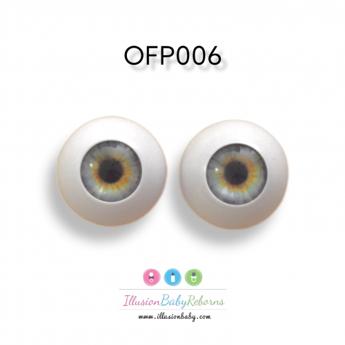 Ojos Verdes acrílicos fabricación propia OFP006