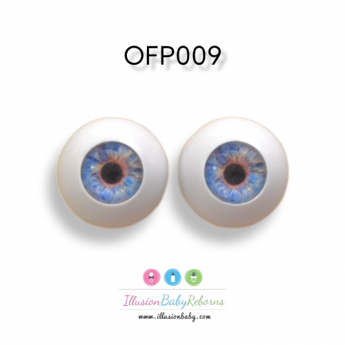 Ojos Azul Fantasía Acrílicos Fabricación Propia OFP009