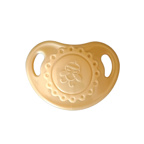 Gold-colored vintage reborn pacifier