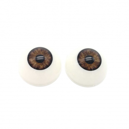 Ojos acrílicos 20" premium marrones