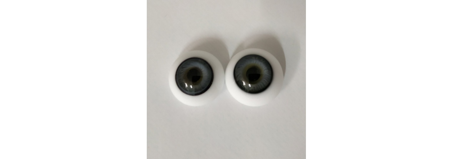 Ojos de cristal media bola